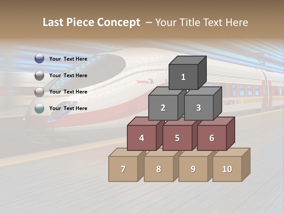 Arrival Road Train PowerPoint Template