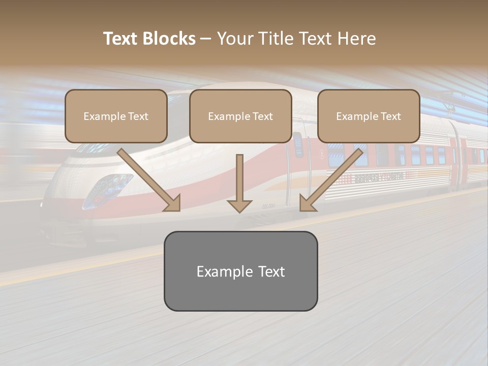 Arrival Road Train PowerPoint Template