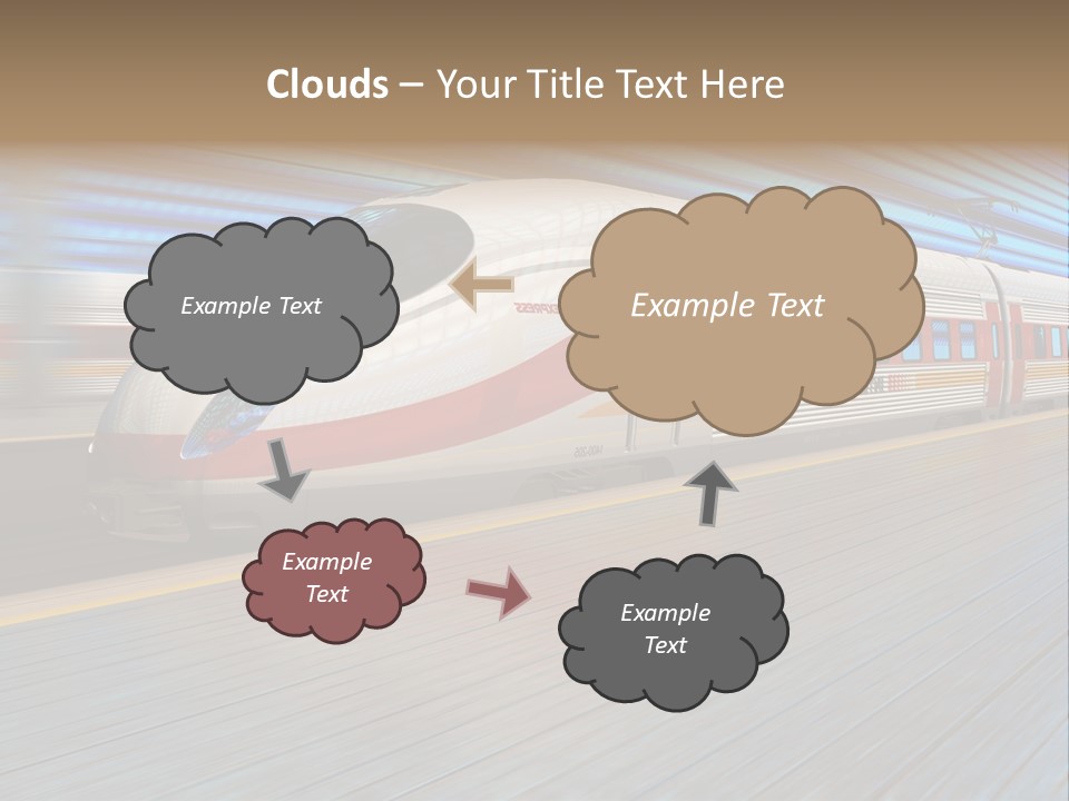 Arrival Road Train PowerPoint Template