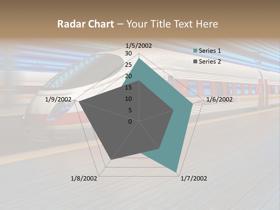 Arrival Road Train PowerPoint Template