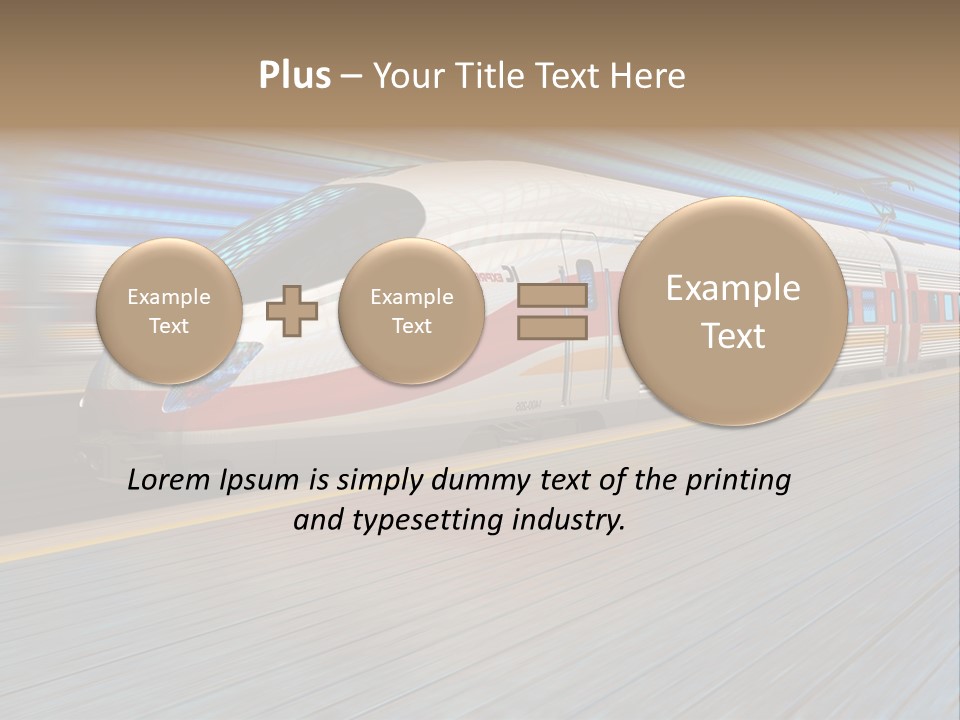 Arrival Road Train PowerPoint Template