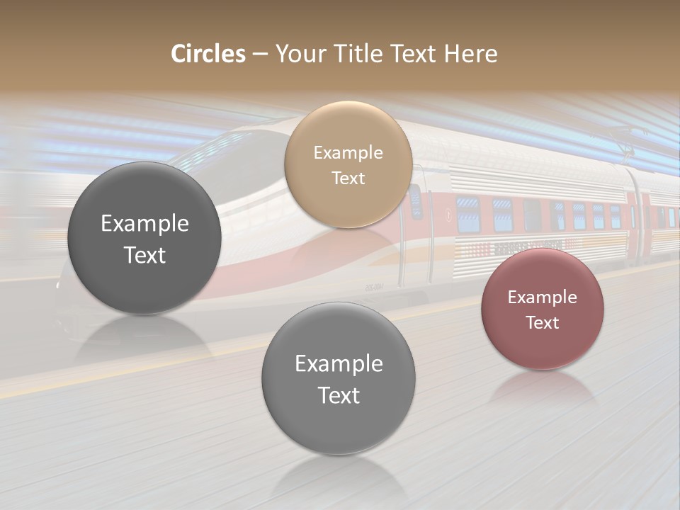 Arrival Road Train PowerPoint Template