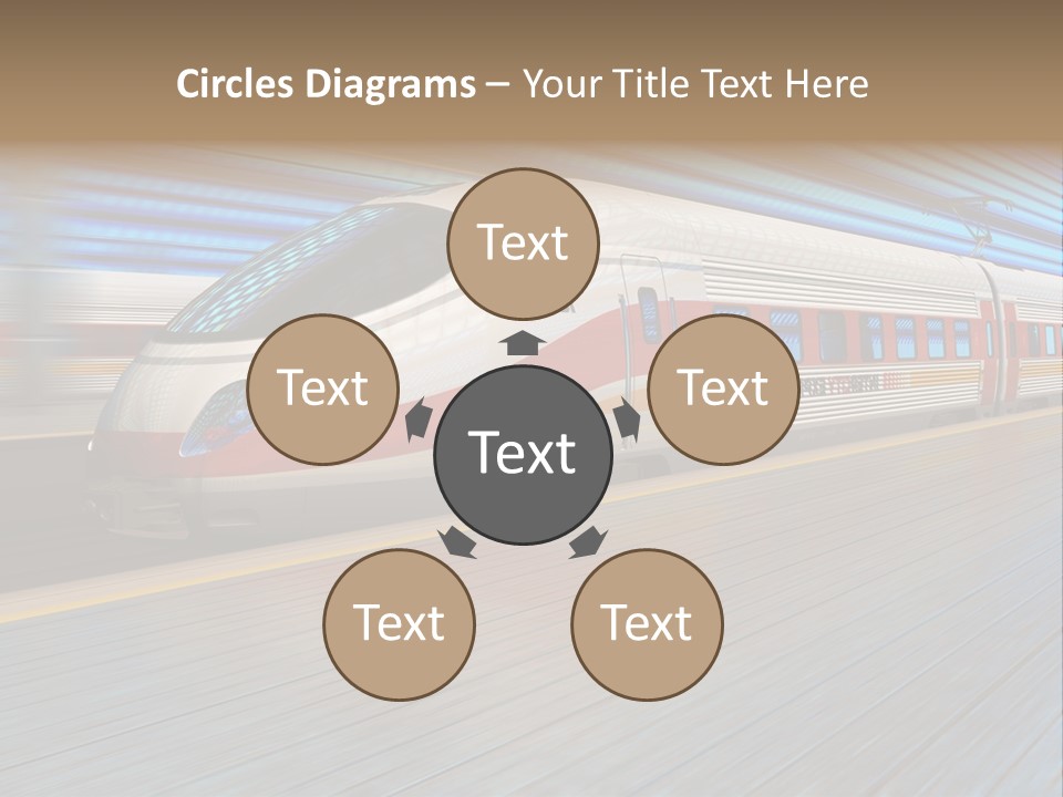 Arrival Road Train PowerPoint Template