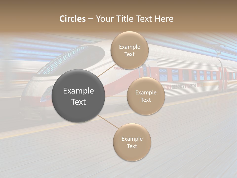 Arrival Road Train PowerPoint Template