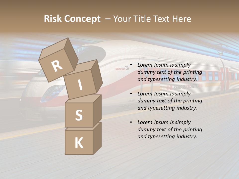 Arrival Road Train PowerPoint Template