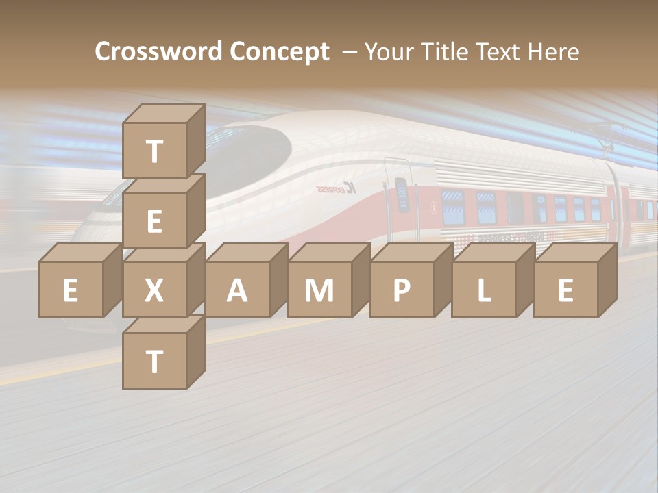 Arrival Road Train PowerPoint Template