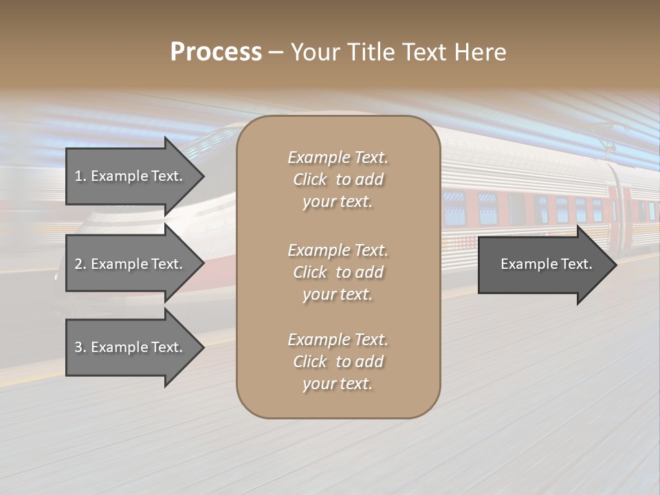 Arrival Road Train PowerPoint Template