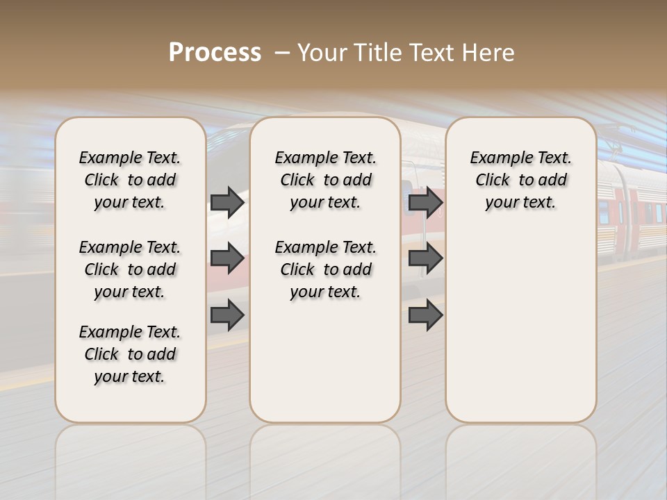 Arrival Road Train PowerPoint Template