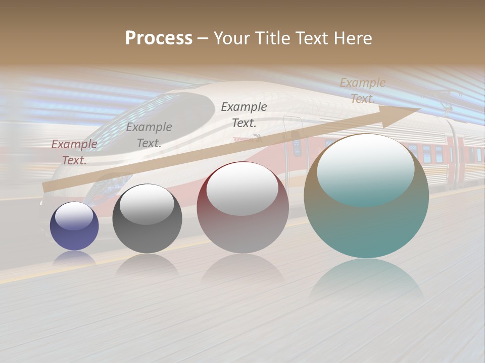 Arrival Road Train PowerPoint Template