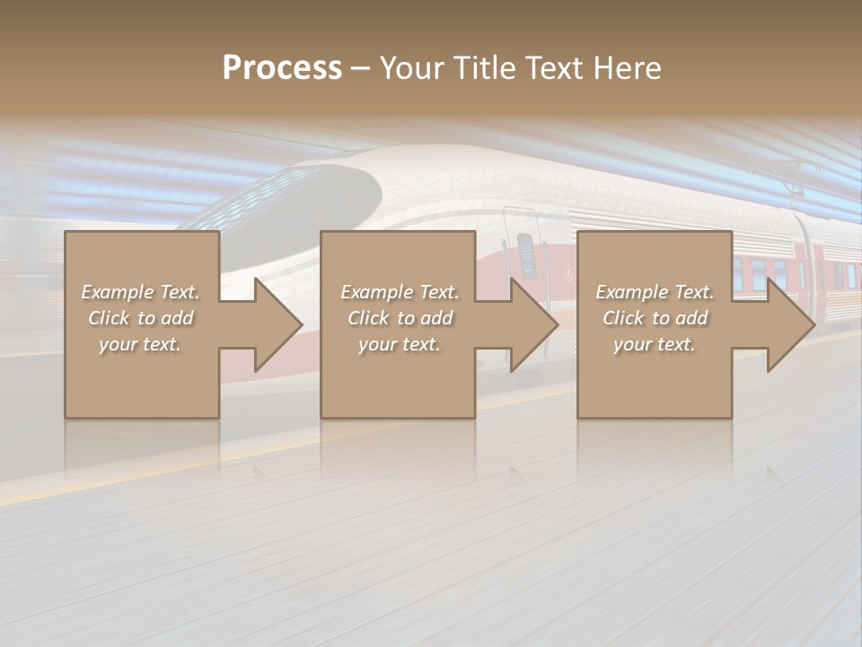 Arrival Road Train PowerPoint Template
