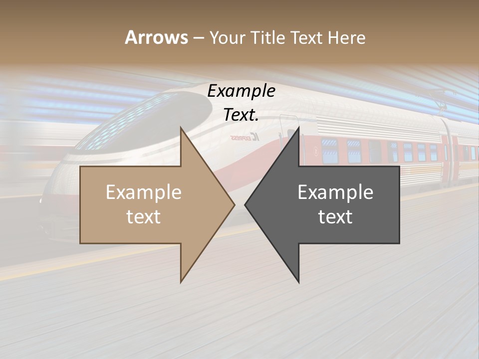 Arrival Road Train PowerPoint Template
