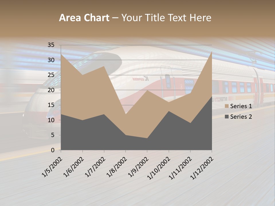 Arrival Road Train PowerPoint Template
