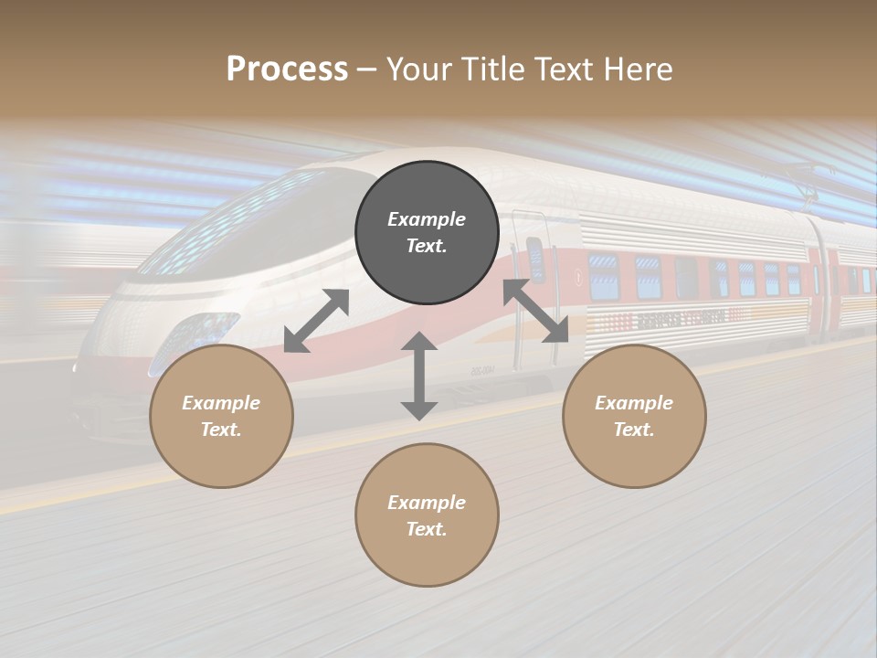 Arrival Road Train PowerPoint Template
