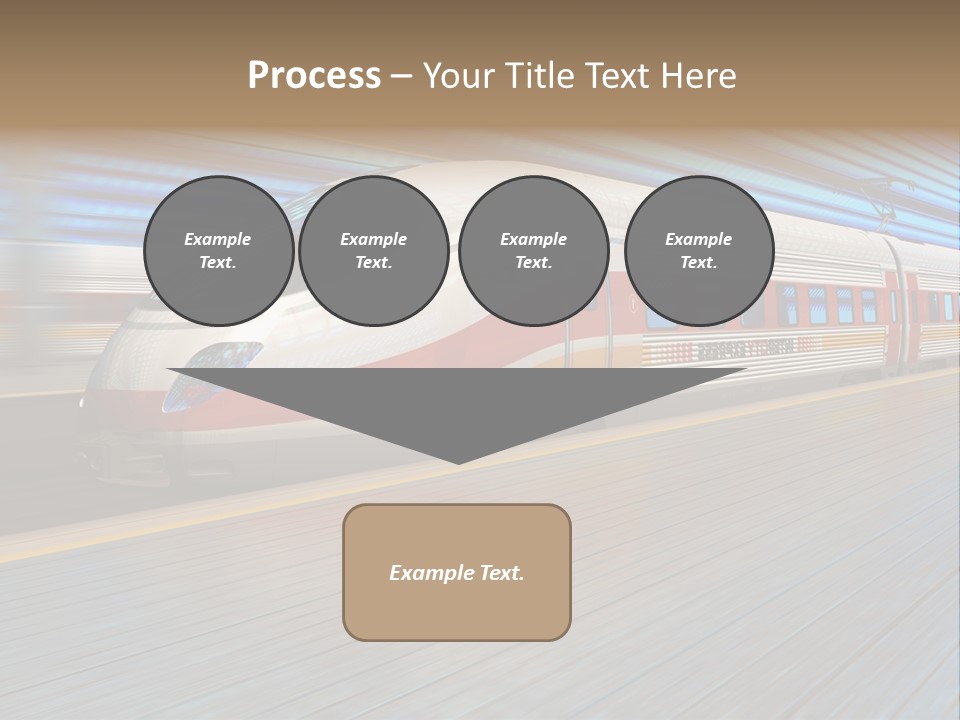 Arrival Road Train PowerPoint Template