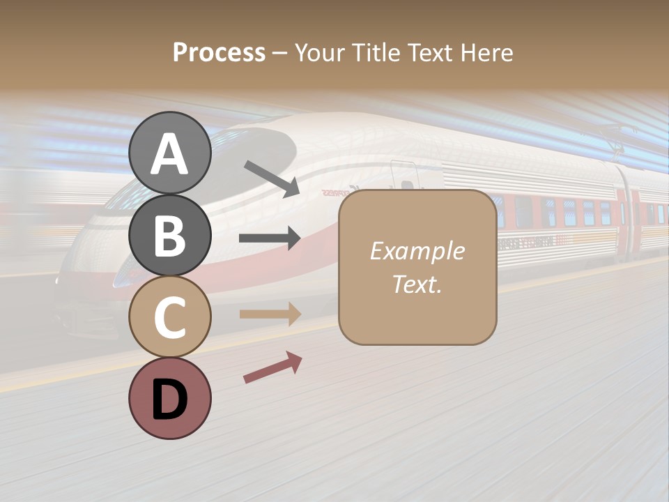 Arrival Road Train PowerPoint Template