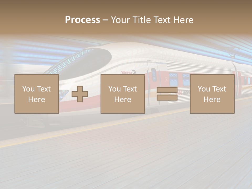 Arrival Road Train PowerPoint Template