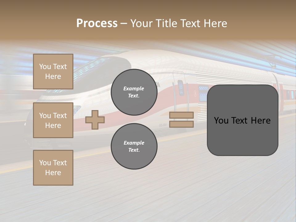 Arrival Road Train PowerPoint Template
