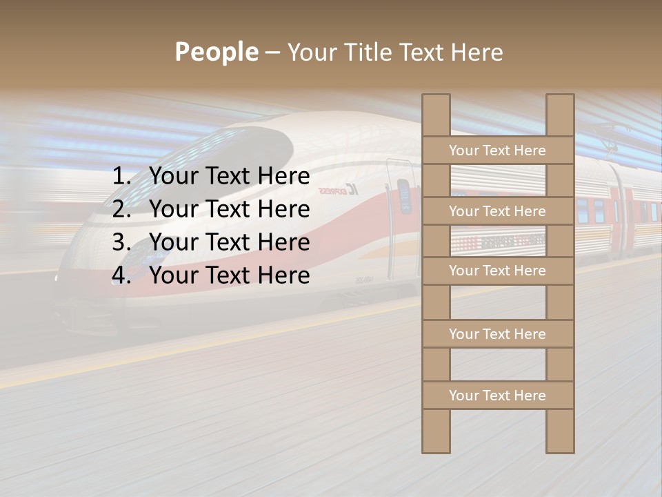 Arrival Road Train PowerPoint Template