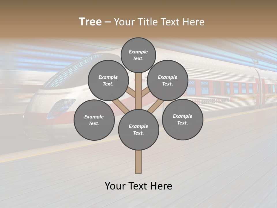 Arrival Road Train PowerPoint Template
