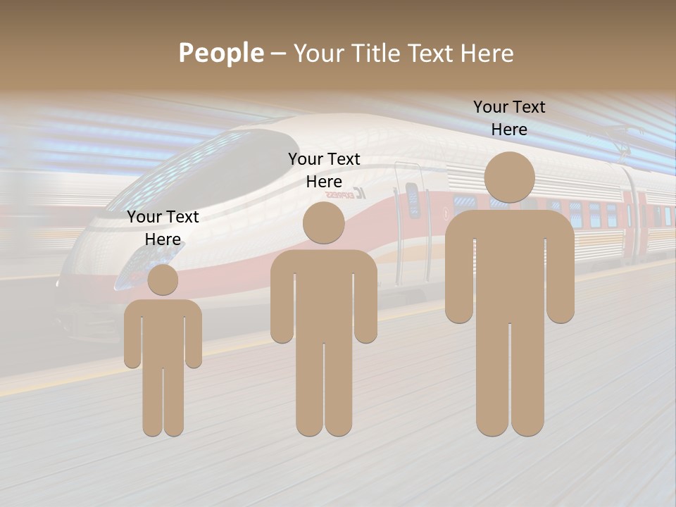 Arrival Road Train PowerPoint Template