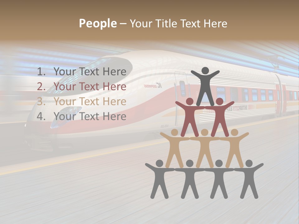 Arrival Road Train PowerPoint Template