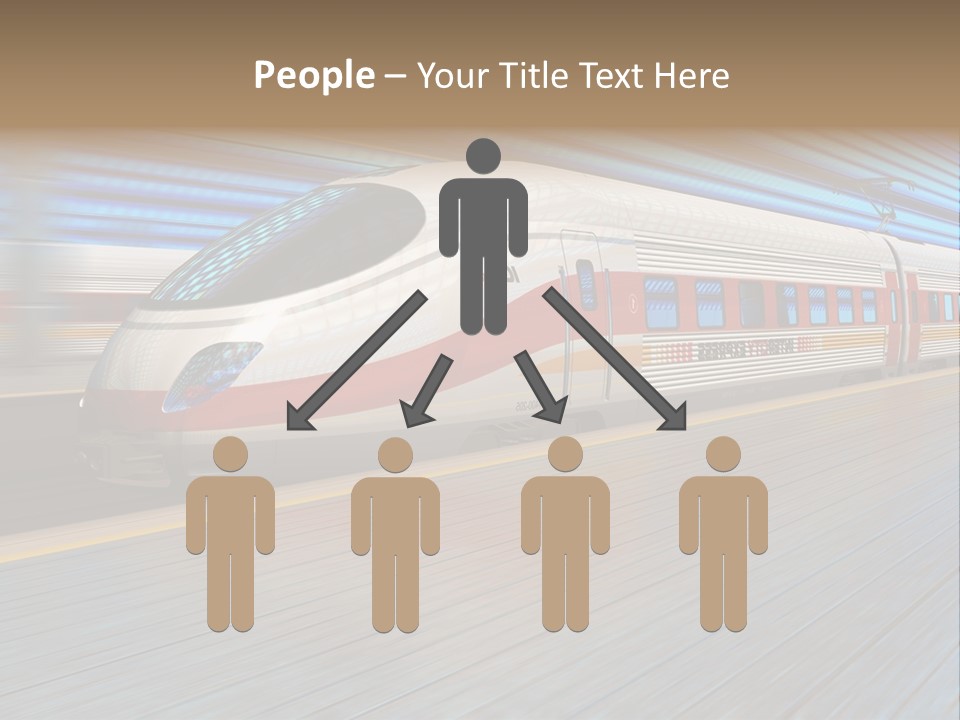 Arrival Road Train PowerPoint Template