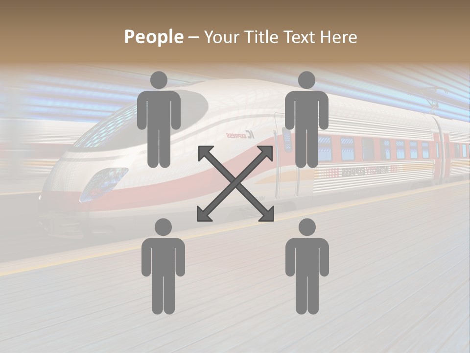 Arrival Road Train PowerPoint Template