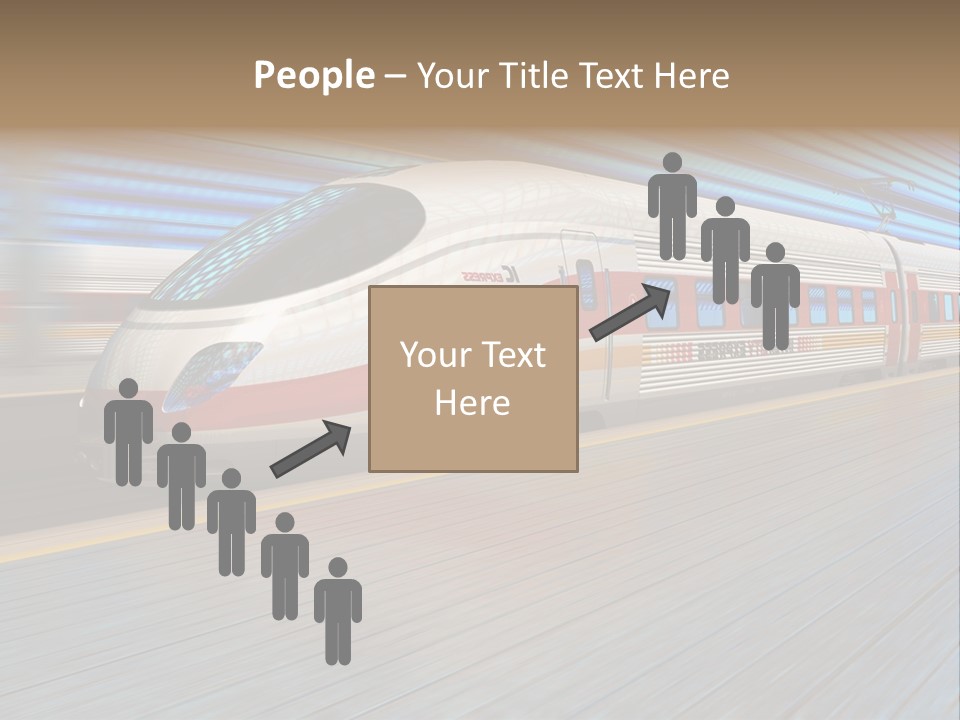 Arrival Road Train PowerPoint Template