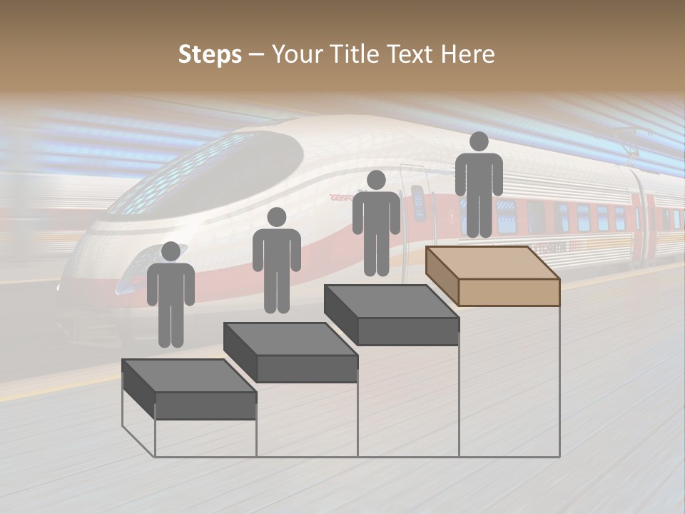 Arrival Road Train PowerPoint Template