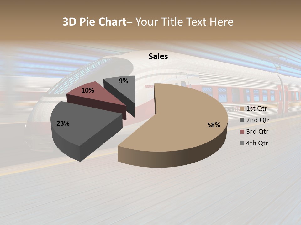 Arrival Road Train PowerPoint Template