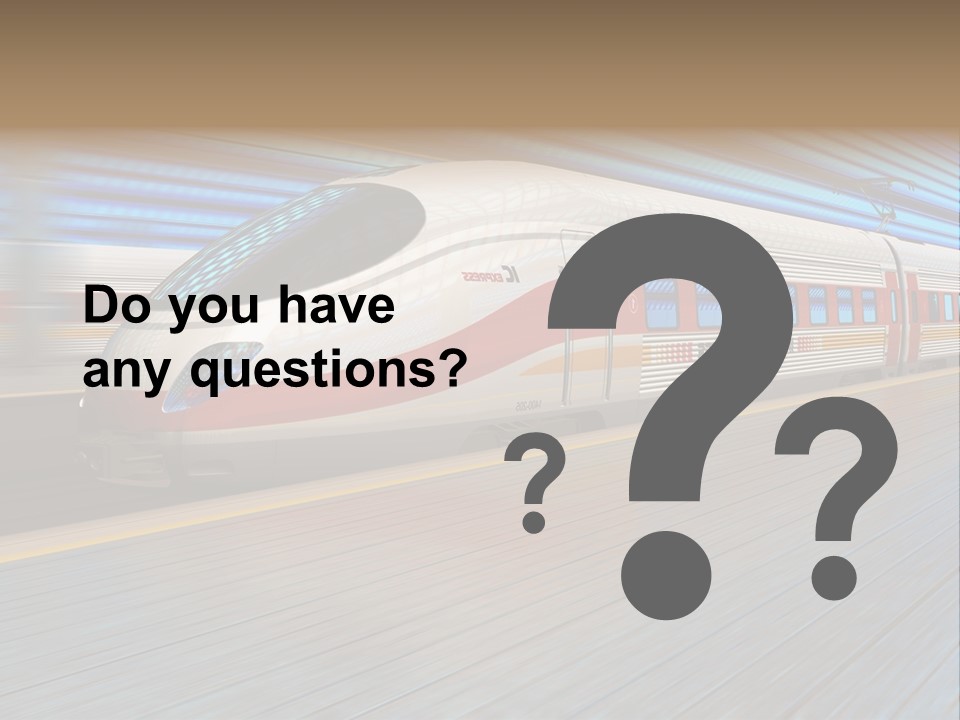 Arrival Road Train PowerPoint Template