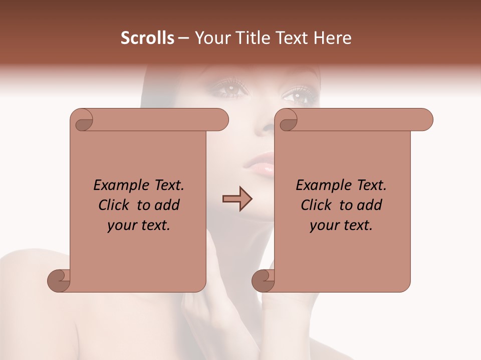 Lady Young Space PowerPoint Template