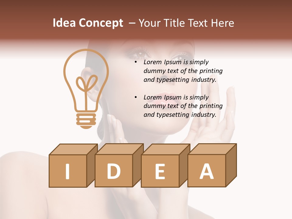 Lady Young Space PowerPoint Template