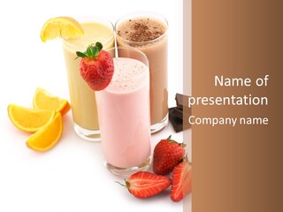 Morning Highball Nutrient PowerPoint Template