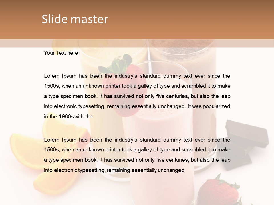 Morning Highball Nutrient PowerPoint Template
