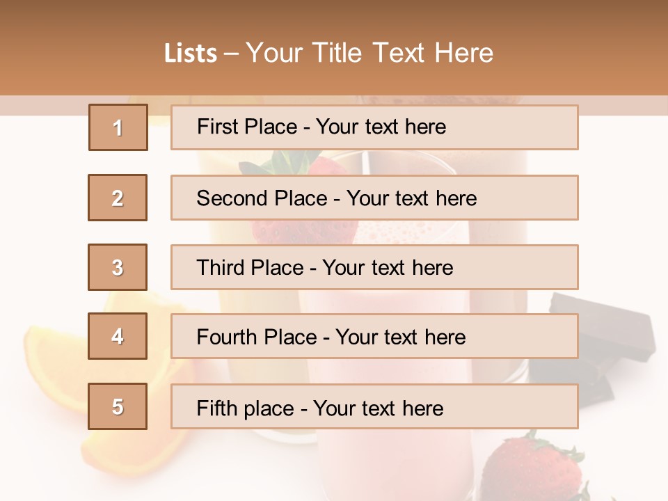Morning Highball Nutrient PowerPoint Template