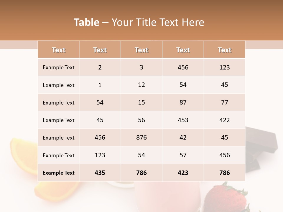 Morning Highball Nutrient PowerPoint Template