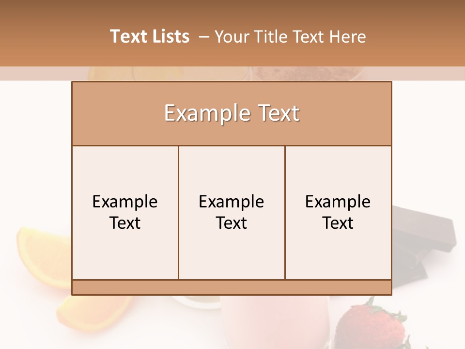 Morning Highball Nutrient PowerPoint Template