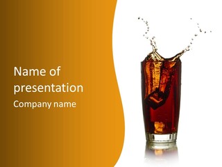 Reflection Liquid Beverage PowerPoint Template