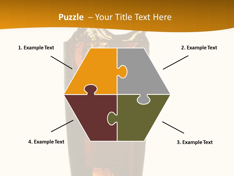 Reflection Liquid Beverage PowerPoint Template