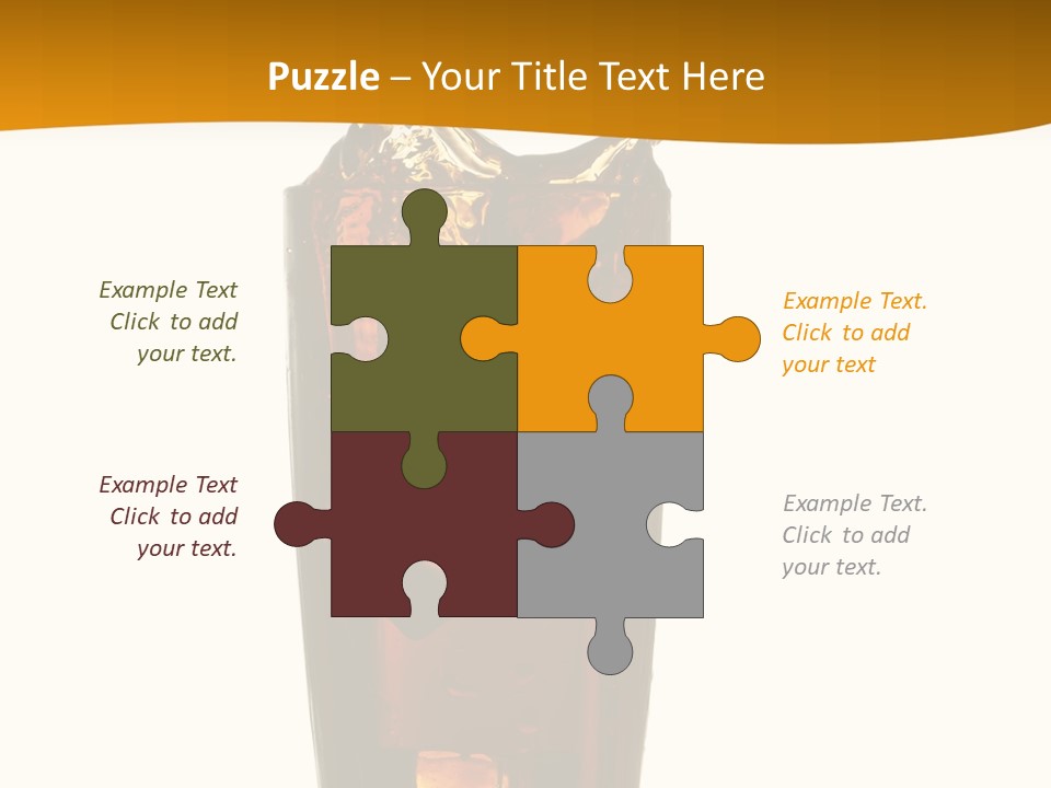 Reflection Liquid Beverage PowerPoint Template