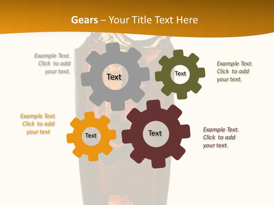 Reflection Liquid Beverage PowerPoint Template