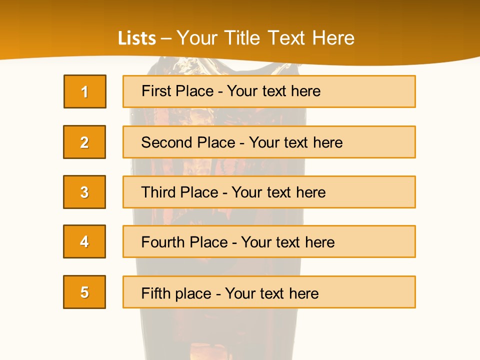 Reflection Liquid Beverage PowerPoint Template