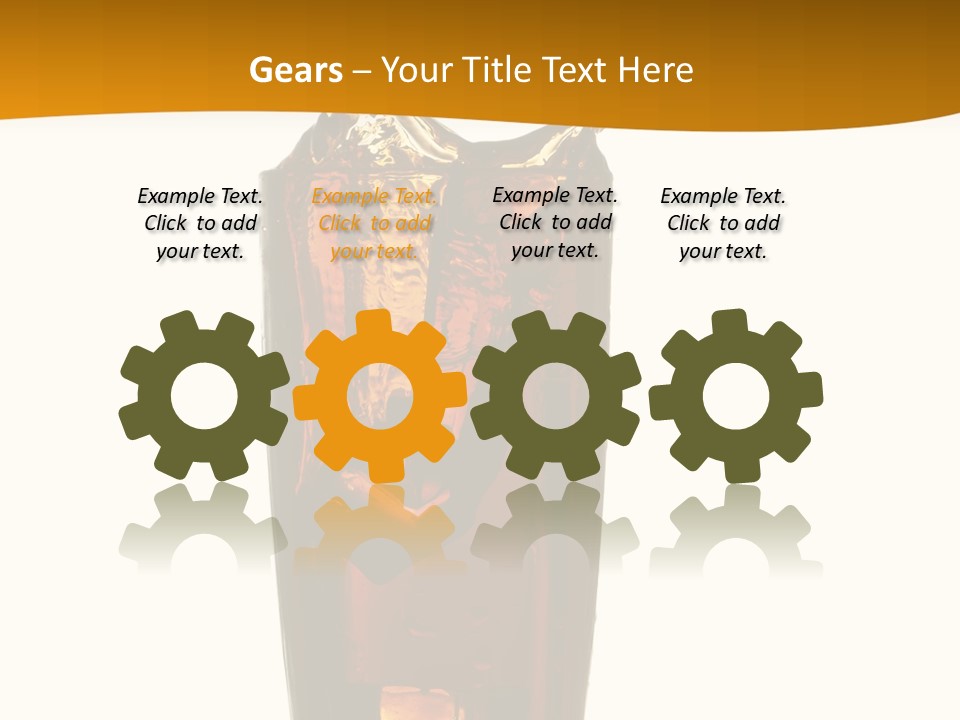 Reflection Liquid Beverage PowerPoint Template