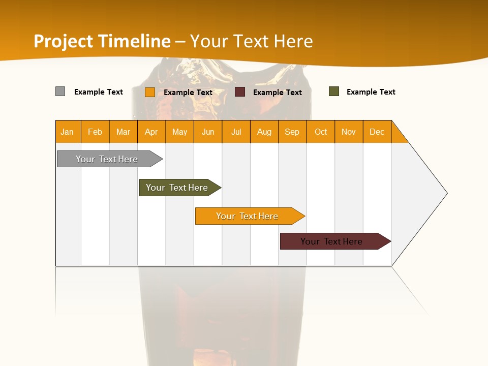 Reflection Liquid Beverage PowerPoint Template