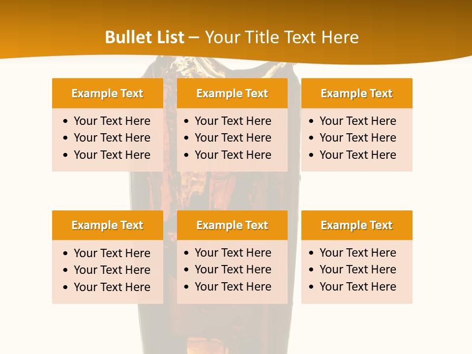 Reflection Liquid Beverage PowerPoint Template