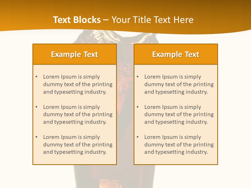 Reflection Liquid Beverage PowerPoint Template