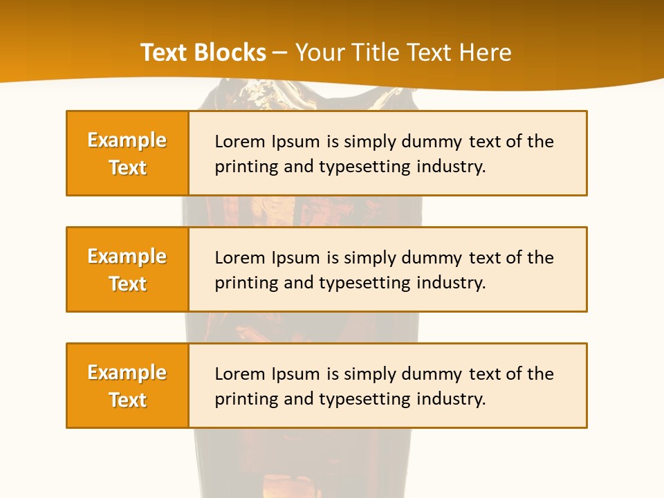 Reflection Liquid Beverage PowerPoint Template