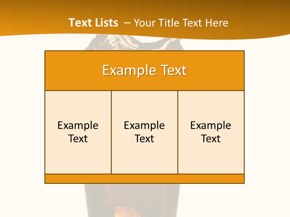 Reflection Liquid Beverage PowerPoint Template