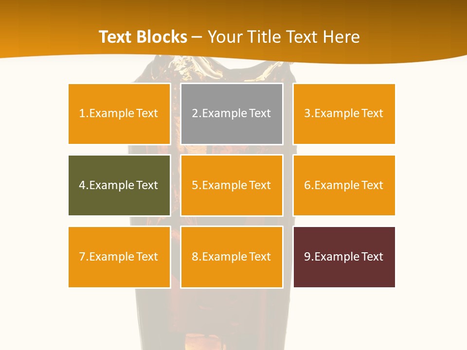 Reflection Liquid Beverage PowerPoint Template